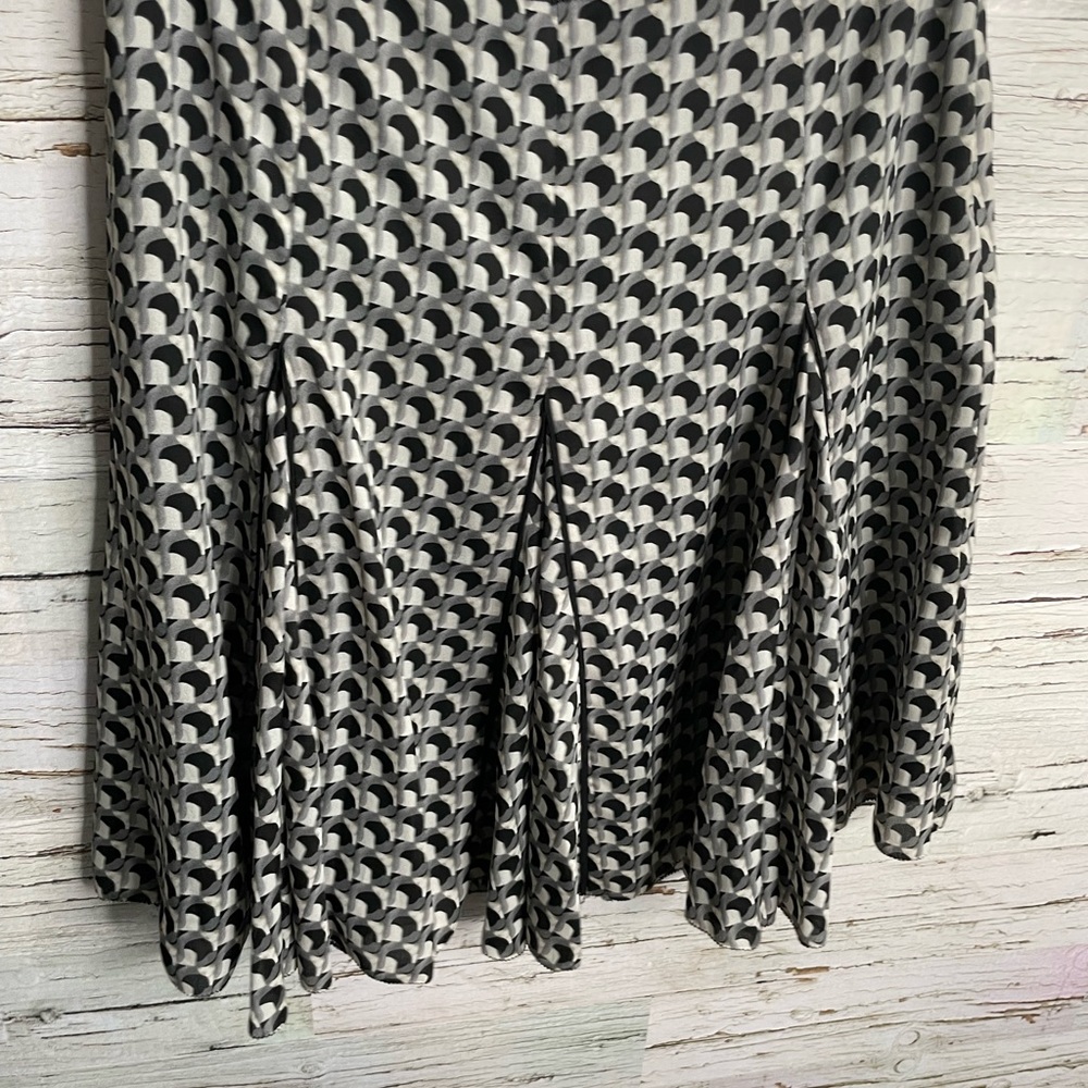 White House black market swing skirt size 2 black gray - Picture 7 of 10